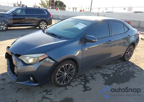 2016 Toyota Corolla S Plus z USA, uszkodzony, nr VIN 2T1BURHE6GC634589